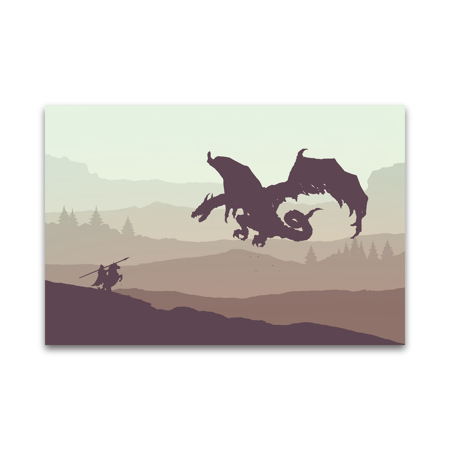 The Lone Hero — Minimalist Print