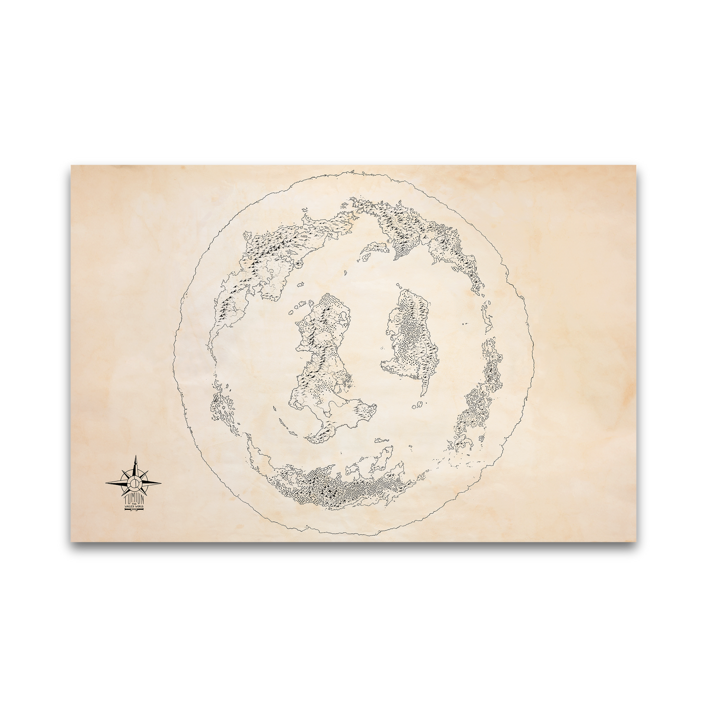 The Cartographer's Map of Tumiun — Print